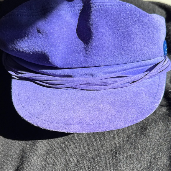 Suede Purple Women's Hat - Picture 7 of 12